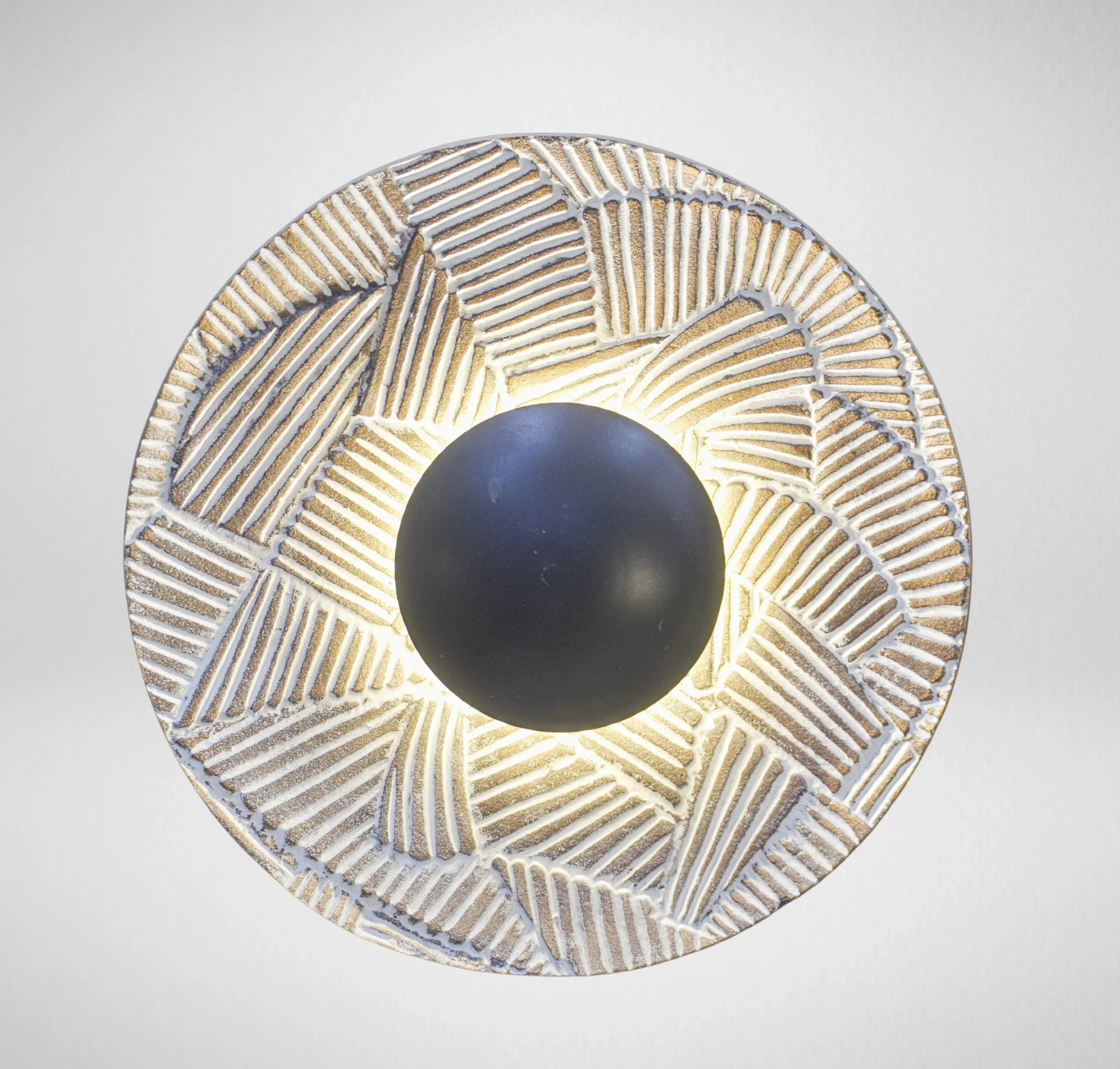 Homfye Lumena Antiqua Wall Light – 14×3.5×14 Inch