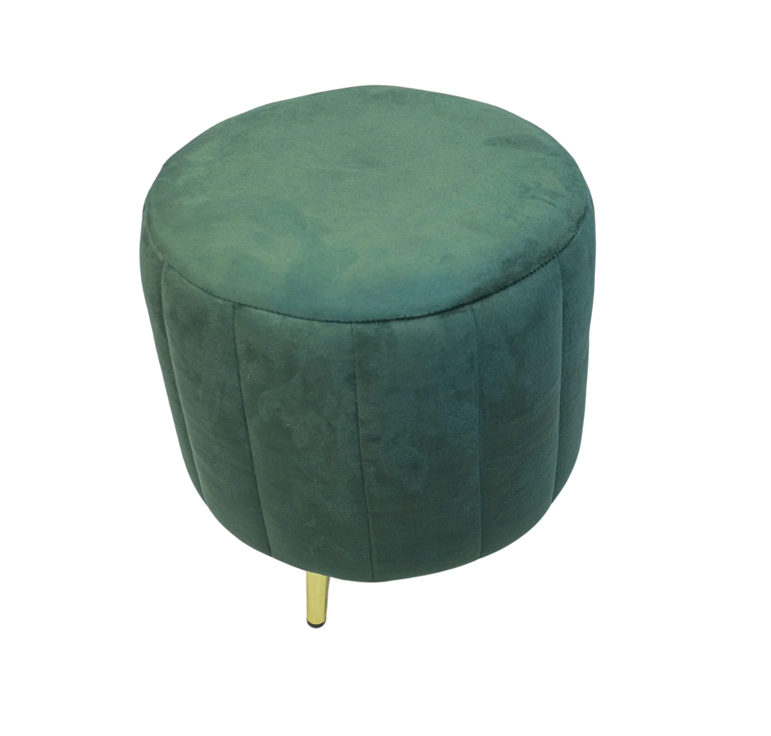 Homfye Emerald Enclave Velvet Ottoman – 15.5×15.5×17 Inch