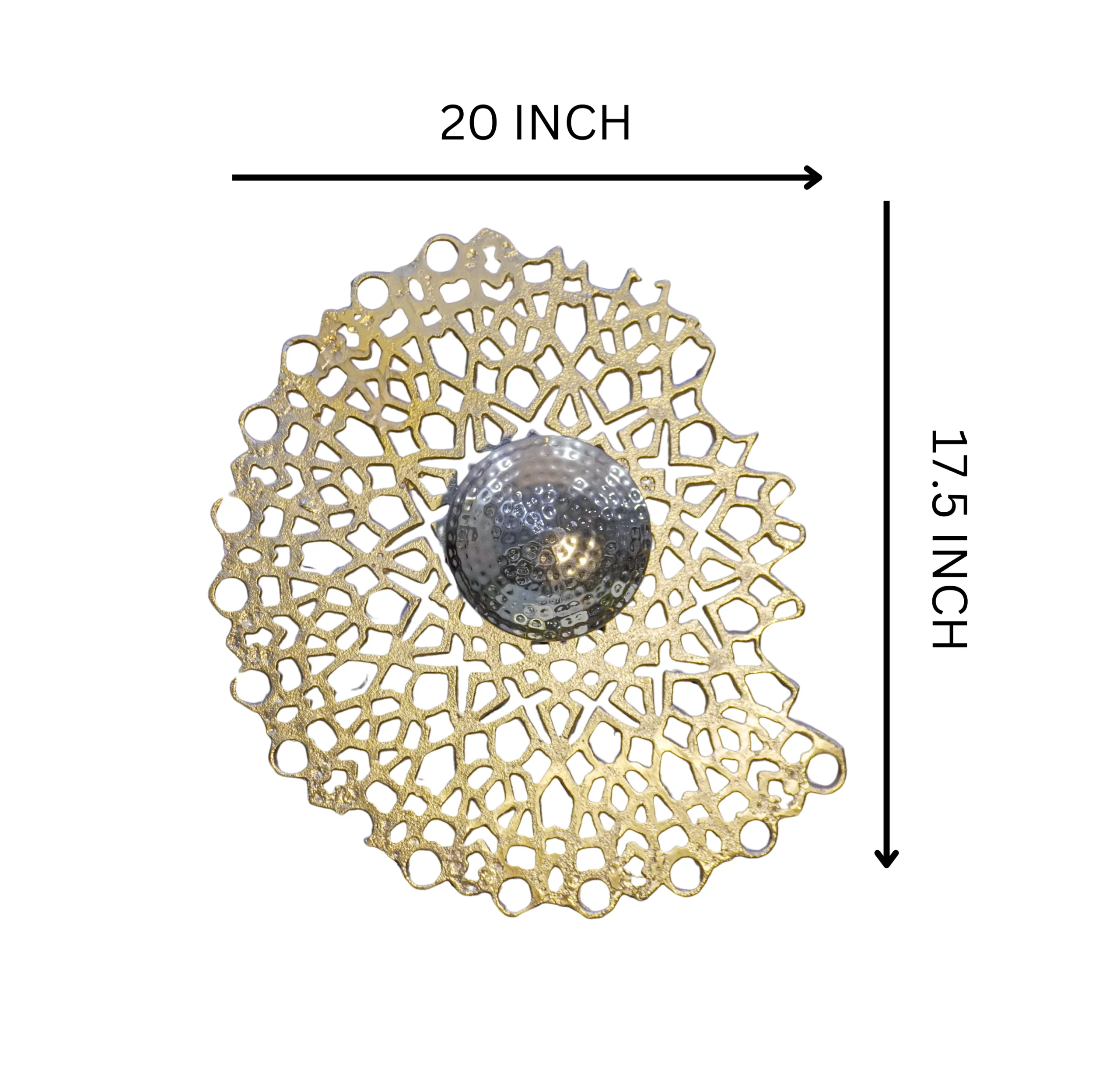 Homfye Lattice Orb Wall Light – 20×3.5×17.5 Inch